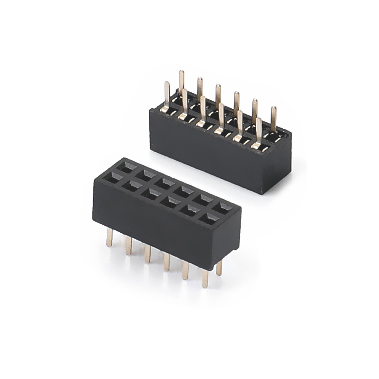 2.0mm 4.3H 双排180° DIP